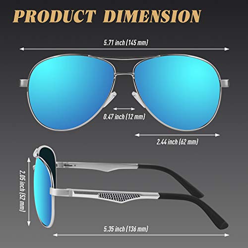 CGID GA61 Polarized Sunglasses Men Women Prima Alloy Al-Mg Pilot UV400