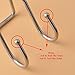 ShineMe Premium 2 Pack Dual S Shaped Hooks Stainless Steel Home Office Bath Coat Caps Towel Hanger, Kitchen Spoon Pan Pot Holder Rack for Door Shelf Storage Organizer (2 Pack)