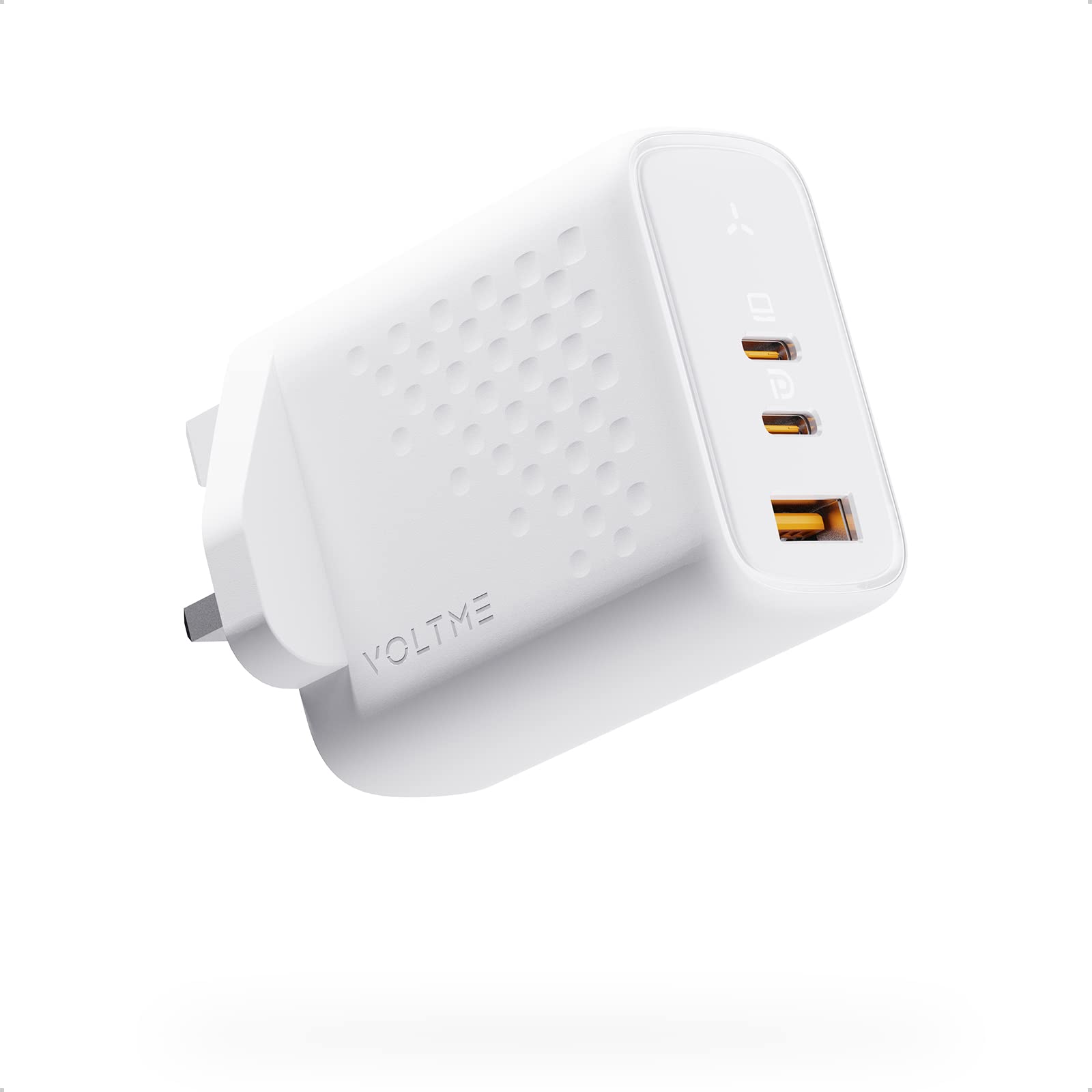 VOLTME USB C Plug 65W, USB C Charger GaN III, Fast Charger Plug for MacBook Pro/Air, iPad Pro, Galaxy S22/S21, Dell XPS 13, Note 20/10+, iPhone 14/13, White