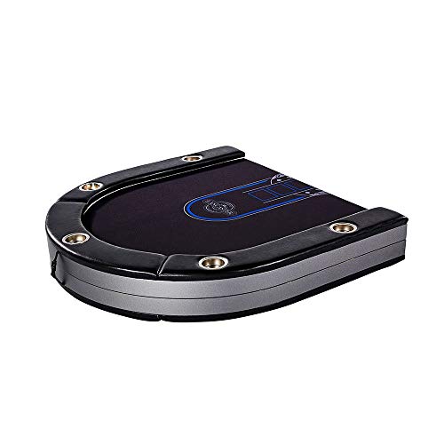 Lancaster 10 Player Poker Game Table with Cup Holders, LED Lights