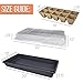 Peat Pots for Seedlings – 10 Seedling Trays with 2 Seed Starter Tray and Humidity Dome | 100 Biodegradable Seed Starter Pots for Plants | Peat Pods for Seedlings | Seed Starting kit -by Mr Sproutthumb 3