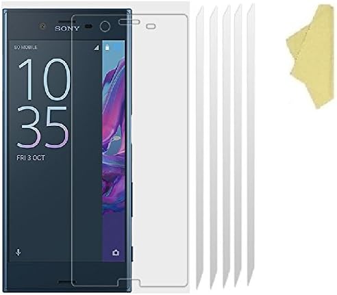 TeKKno® 5x Clear Plastic PET LCD Screen Protector Cover Guards for Sony Xperia XZ