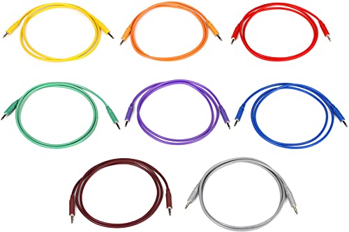 HOSA CMM-890 3.5 mm TS to 3.5 mm TS Unbalanced Patch Cables, 3 Feet