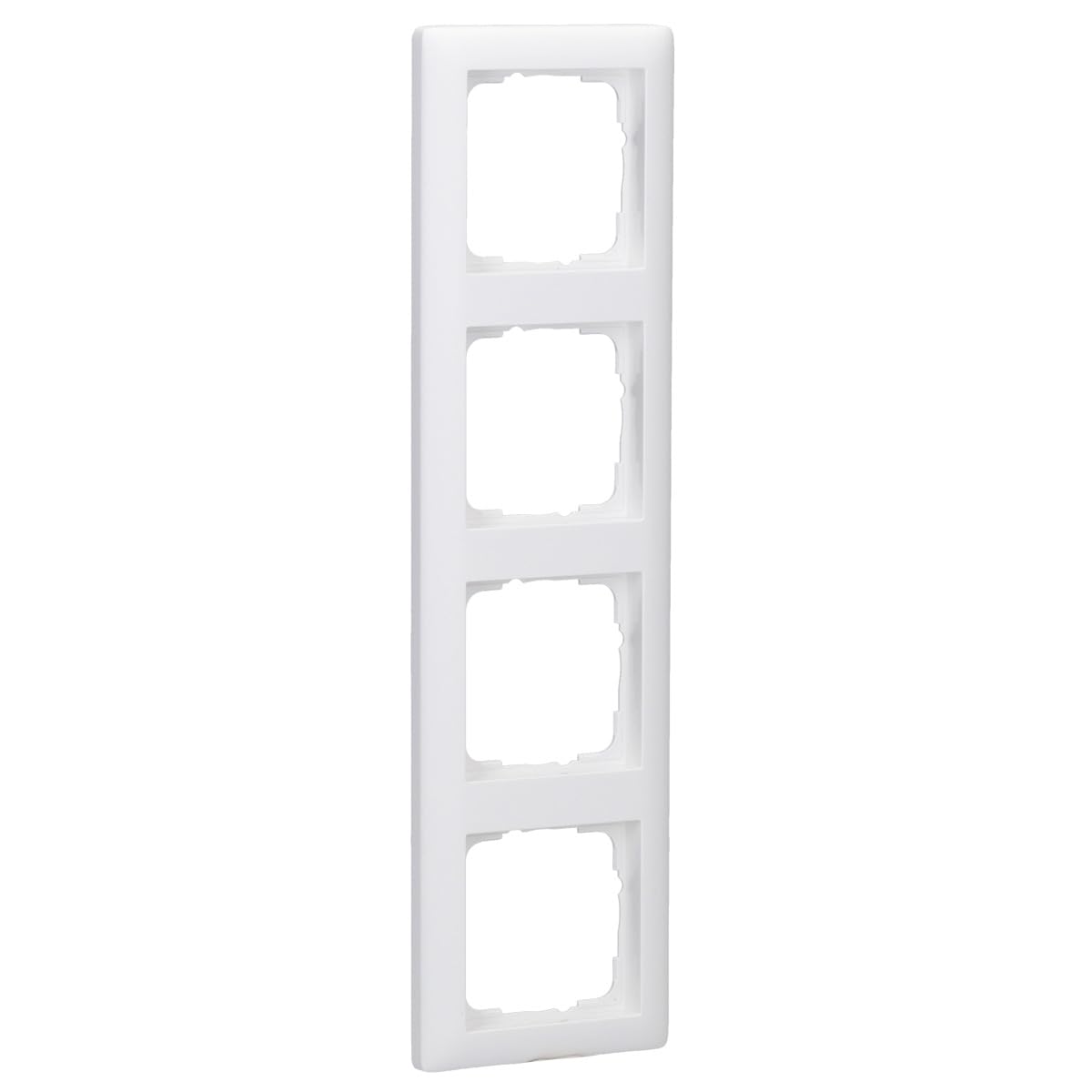 GIRA 021404 Cover Frame 4-Gang Standard 55 pure white matt