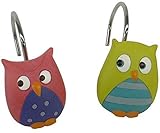 Mainstays Whooty Hoot Decorative Bath Collection 12-piece Shower Hooks