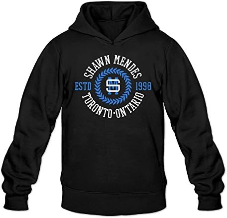 Rebecca Geek Shawn Mende Men's Long Sleeve Hoodie Black