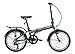 EuroMini ZiZZO Heavy Duty-300 lb. Load Limit - Forte 29 lbs Folding Bike-Lightweight Aluminum Frame, Genuine Shimano 7-Speed Gears, 20