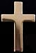 Gold Plated Christian Cross Lapel Pin