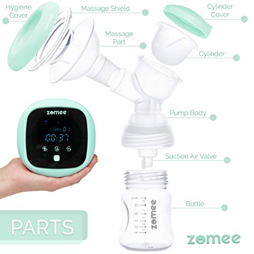 image for Double Electric Breast Pump - Milk Flow Stimulating Massage with 9 Exp