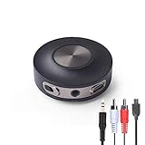 Avantree Priva III aptX Low Latency Bluetooth Audio Transmitter for TV PC (3.5mm AUX, RCA, PC USB Audio, NOT Optical) 100ft Long Range, Wireless Audio Adapter, Dual Link for Two Headphones, No Delay