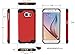 rooCASE RC-SAM-S6-ET-RD Exec Tough Hybrid Co-Mold Case for Samsung Galaxy S6 - Red