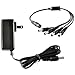 Security Camera Power Adapter with Splitter,ISEEUSEE Camera Cable 12V 2A 100V-240V with 4-Way Power Splitter Cable FCC UL Certified CCTV Power Adapter Transformers-Fits Analog/AHD DVR/Camera
