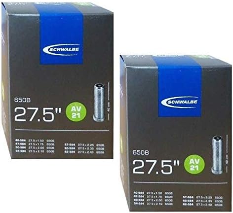 Schwalbe AV21 650B Mountain Bike Inner Tubes - 27.5 x 1.50-2.40 (2 Pack)
