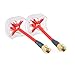 2pcs Newest Aomway 5.8G 3DBi 4 Leaf Clover Antenna RP-SMA Male with Protective Coverings for FPV Multicopter TX/RX