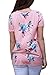 Chase Secret Womens Floral Printed Knot Front Tee Shirt Tunic X-Large Pink