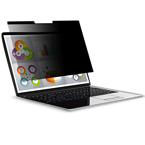POHEC Magnetic Privacy Filter. Anti-Hacking Privacy Screen for 15.6 Inch Monitor 16:9 Ratio,Anti-Glare Film Screen Filter Protecting Your Computer Confidential Information