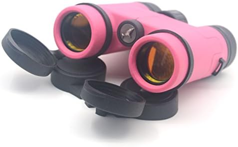 PITI 8x30 Binoculars Telescope Fun Cool Educational Toy Gift for Kids Boys Girls (pink)