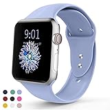 VATI Sport Band Compatible with Apple Watch Band 40mm 44mm 42mm 38mm, Soft Silicone Sport Strap Replacement Bands Compatible with iWatch Apple Watch Series 4, Series 3/2/1 S/M M/L