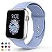 VATI Sport Band Compatible with Apple Watch Band 40mm 44mm 42mm 38mm, Soft Silicone Sport Strap Replacement Bands Compatible with iWatch Apple Watch Series 4, Series 3/2/1 S/M M/L