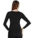 LAZAWG Women Slimming Sweat Long Shirt Weight Loss Neoprene Body Shaper Hot Sauna Suit Shapewear Black Black X-Large