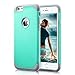 iPhone 6 Plus Case, iPhone 6S Plus Case (5.5 inch) by AMC,Case for Apple iPhone 6 Plus / 6S Plus 5.5 inch 2-Piece Style Hybrid Hard Cover, (Turquoise/grey)