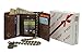 Juzar Tapal Collection RFID Blocking Mens Tri-fold Wallet Vintage Style Cowhide Leather Chain Wallet (Crazy Horse J112 With Chain)