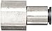 Legris 3014 56 14 Nickel-Plated Brass Push-to-Connect Fitting, Inline Connector, 1/4