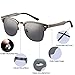Dollger Futuristic Sunglasses Space Cyclops Wrap Around Glasses Rimless Translucent Mirrored Lens