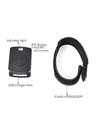 HYS Auricular / auricular Bluetooth con 2.4G PTT para dedo inalámbrico para Walkie Talkies de 2 clavijas Motorola CLS1110 CLS1410 Walkie Talkie CP185 CP185
