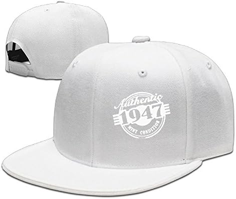 Woodrow Gilbert TeeStars - 70th Birthday Gift - Authentic Premium Original Blank Flexfit Cotton Twill Fitted Hat Clean Up White