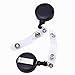 Outus 5 Pack Retractable Reel ID Badge Holder Reel with Belt Clip, Black