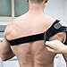 YunZyun Shoulder Brace Rotator Cuff Pain Relief Support Adjustable Belt Sleeve,Provides Protection, Heat and Support for Shoulder (Black)