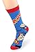 v28® Men's Cool with Various Crazy Pattern Mixed Colors Crew Socks (One Size, 5-Mixed-Heros-2)