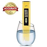 Digital PH Meter, VANTAKOOL PH Meter 0.01 PH High Accuracy Water Quality Tester with 0-14 PH Measurement Range for Household Drinking, Pool and Aquarium Water PH Tester Design with ATC