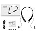Bluetooth Headphones, BestOnly Wireless Neckband Headset Stereo Earbuds (Black)