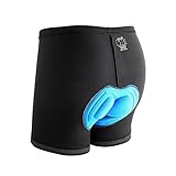 Sportneer Cycling Shorts Men's 3D Padded Bicycle Bike Shorts Underwear with Anti-Slip Leg Grips and Sweat Resistant Properties