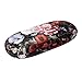 EZESO Fabrics Metal Floral Retro Light Portable Eyeglasses Case (A)