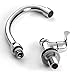 JOMOO Cold Water Wet Bar Sink Faucet Single Handle Single Hole Brass Chrome Outdoor RV Kitchen Sink Faucet Commercial Style Modern Utility Faucet Drinking Water Deck Mount Round Handle