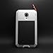 Galaxy S4 Case,Gorilla Glass Luxury Aluminum Alloy Protective Metal Extreme Shockproof Military Bumper Heavy Duty Cover Shell Case Skin Protector for Samsung Galaxy S4 i9500 (Silver)