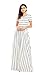 HOTAPEI Women's Summer Casual Loose Striped Long Dress Short Sleeve Pocket Maxi Dress