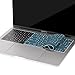 MOSISO Silicone Keyboard Cover Protective Skin Compatible with MacBook Pro 13 inch 2017 2016 Release A1708 Without Touch Bar & Compatible with MacBook 12 inch A1534, Deep Teal