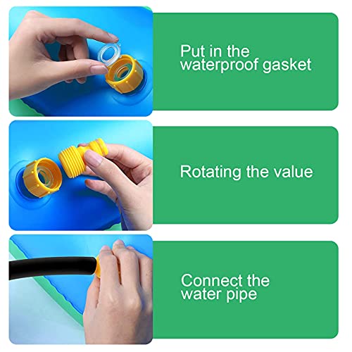 funwill Inflatable Swimming Pool with Sprinkler 95\