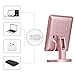Lighted Makeup Mirror, BEW Vanity Mirror with 22 LED lights & Touch Screen Dimmable and Detachable 10x Magnifying Spot Mirror for Countertop Cosmetic, Valentine's Day Gift (Rose Gold)