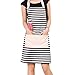 GYBest Cotton Canvas Women's Apron with Convenient Pocket Durable Stripe Kitchen and Cooking Apron for Women/Men Professional Stripe Chef Apron for Cooking, Grill and Baking (black and white)