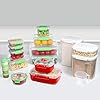 Sistema-New-Home-Kitchen-Storage-Organisation-Gift-Pack-18-Food-Storage-Containers-with-Lids-Lunch-Boxes-Meal-Prep-Containers-Pantry-Storage-Microwave-Food-Steamers-More-BPA-Free Sistema New Home Kitchen Storage & Organisation Gift Pack | 18 Containers | Lunch Boxes, Meal Prep Containers, Pantry…