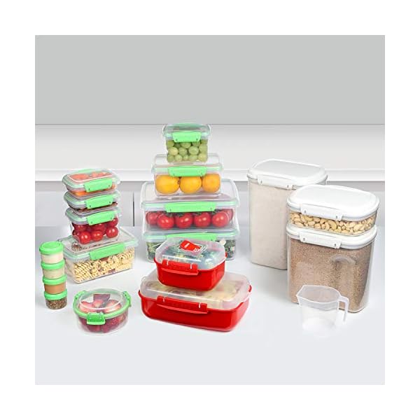 Sistema-New-Home-Kitchen-Storage-Organisation-Gift-Pack-18-Food-Storage-Containers-with-Lids-Lunch-Boxes-Meal-Prep-Containers-Pantry-Storage-Microwave-Food-Steamers-More-BPA-Free Sistema New Home Kitchen Storage & Organisation Gift Pack | 18 Containers | Lunch Boxes, Meal Prep Containers, Pantry…