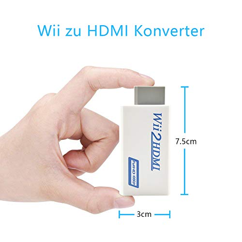 image for Wii to HDMI Converter for Full HD Device,Hanstend Wii HDMI Adapter wit