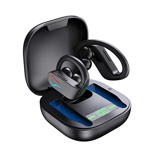 Wireless-Earbuds-Headphones-Bluetooth-51-Sports-Headphones-with-Ear-Hooks-Bluetooth-Earphones-10H-Playtime-with-6D-Stereo-HiFi-Sound-Noise-Cancelling-Headphones-for-RunningWorkoutGym Donerton Wireless Earbuds Headphones, BT 5.1 Sports Headphones with Ear Hooks, BT Earphones 10H Playtime with 6D Stereo…