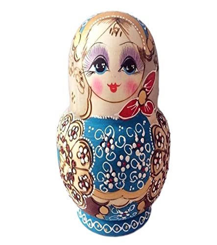 CWENZXDIA Nesting Dolls Kids Nesting Dolls Set 10 pcs,Nesting Doll in Russia Traditional Clothes，Wooden Russian Nesting Dolls Matryoshka Doll