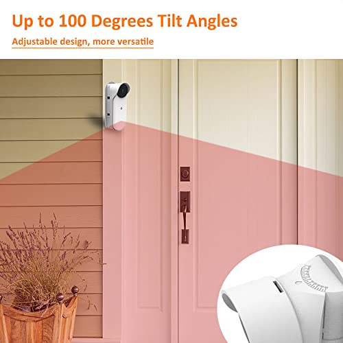 Nest Doorbell Mount, Adjustable Mounting Bracket for The AllNew Google